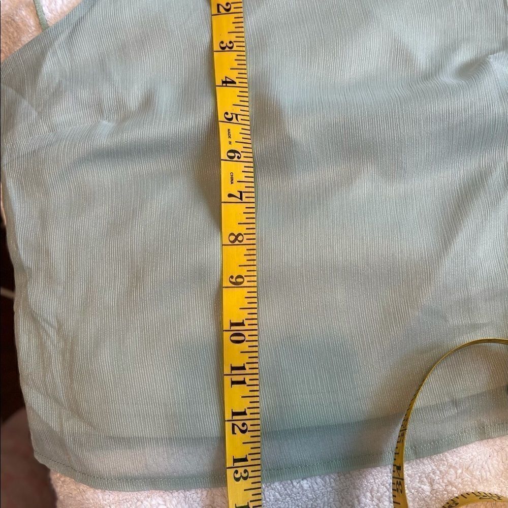 REVOLVE SUPERDOWN Spaghetti Straps Green Crop Top - Picture 11 of 14